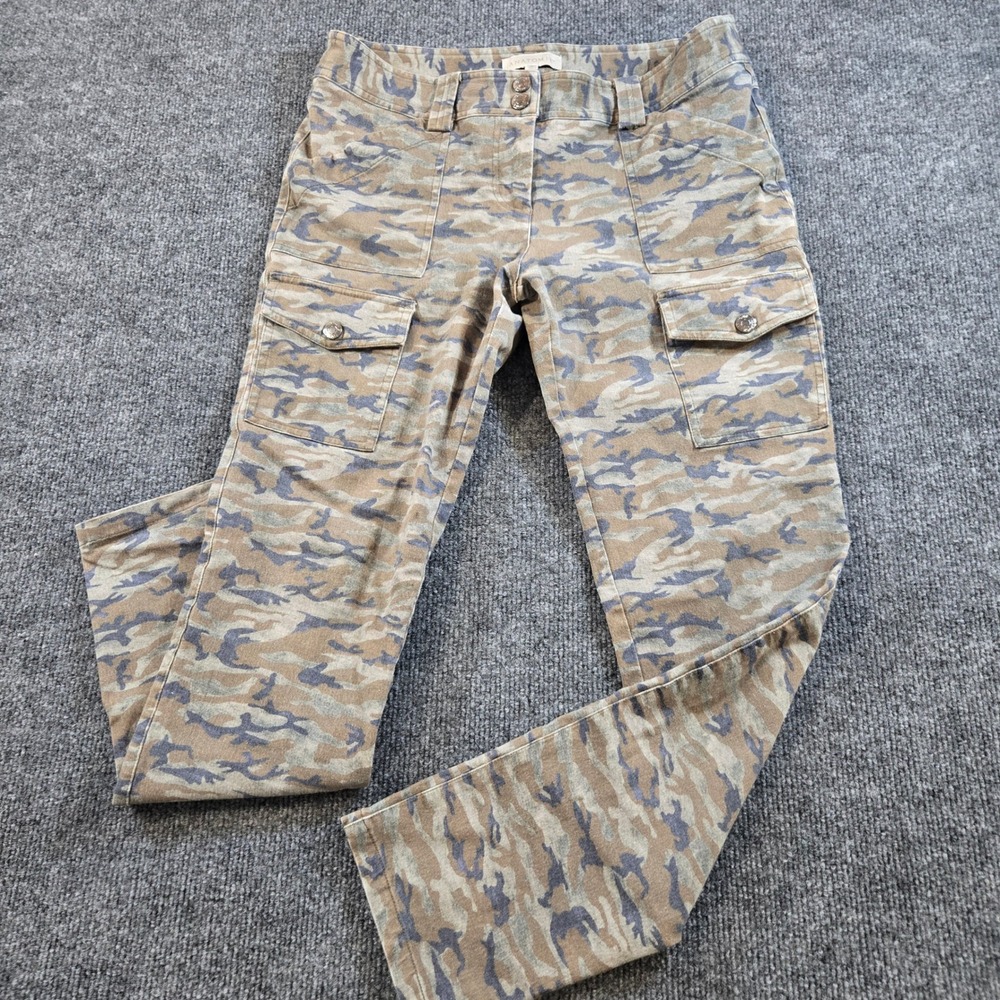 Anatomie Karo Camo Stretch Cargo Pants Womens Size Small Green Luxury Travel